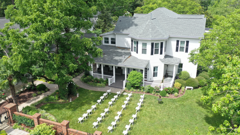 Aerial view of The Matthews House
